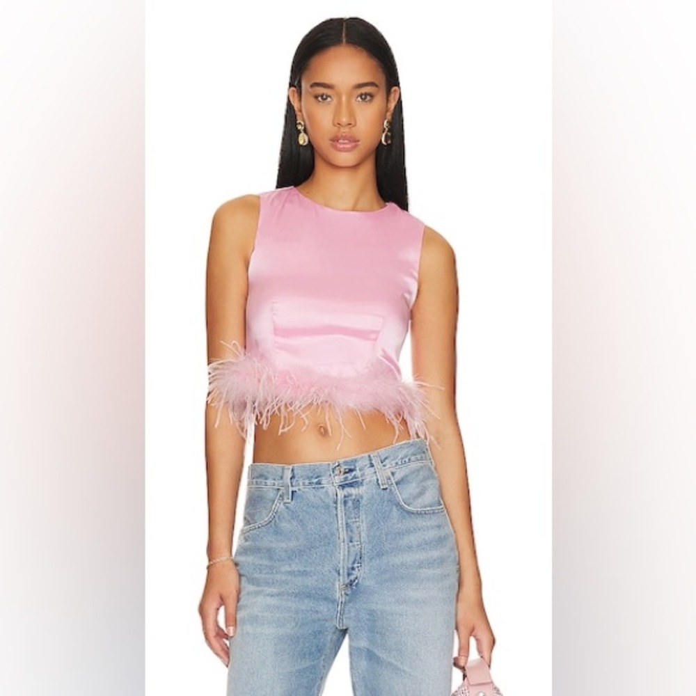 REVOLVE More to Come - Alina Crop Top in Baby Pink - small (sold out!!)